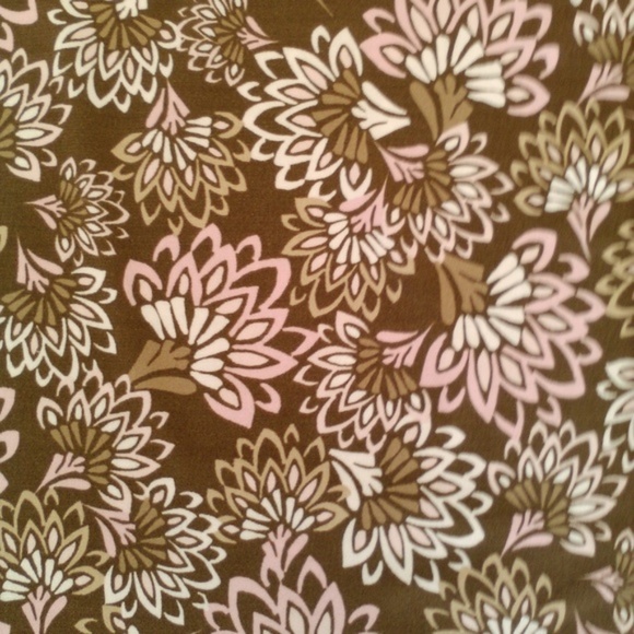 Floral Paisley Cowl Neck 3/4 Sleeve Draped Blouse IN Studios Stretchy 1X Pretty - Picture 6 of 7